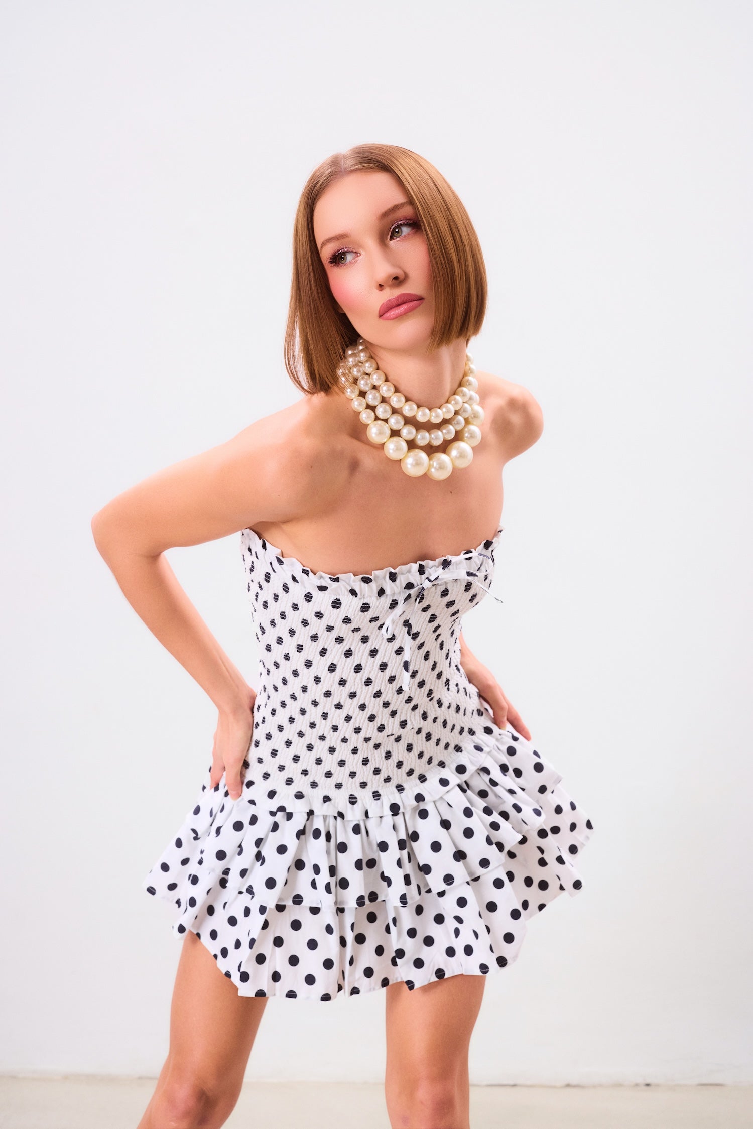 white christmas dresses Polka Dot Darling Mini Dress white christmas dresses Polka Dot Darling Mini Dress