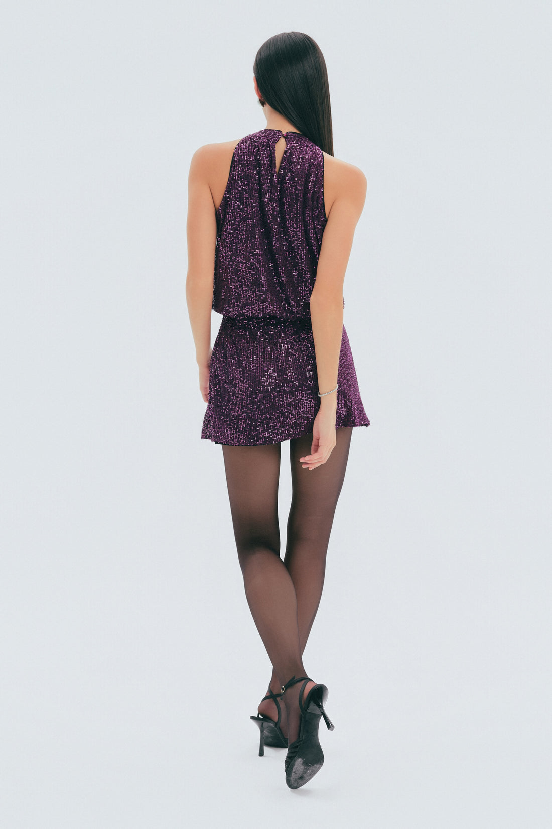 Amethyst Glow Mini Dress