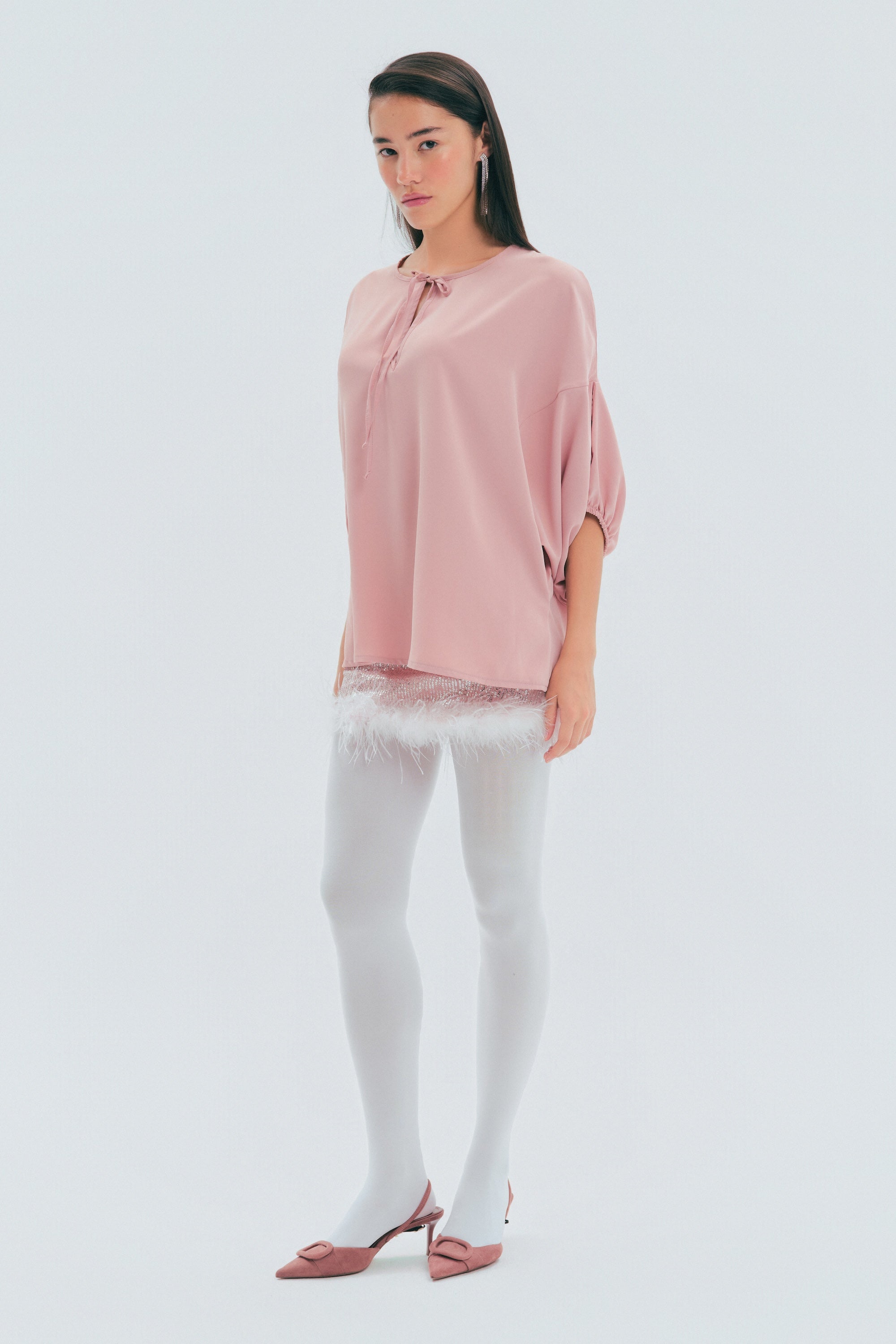 Pink Bow Boheme Top
