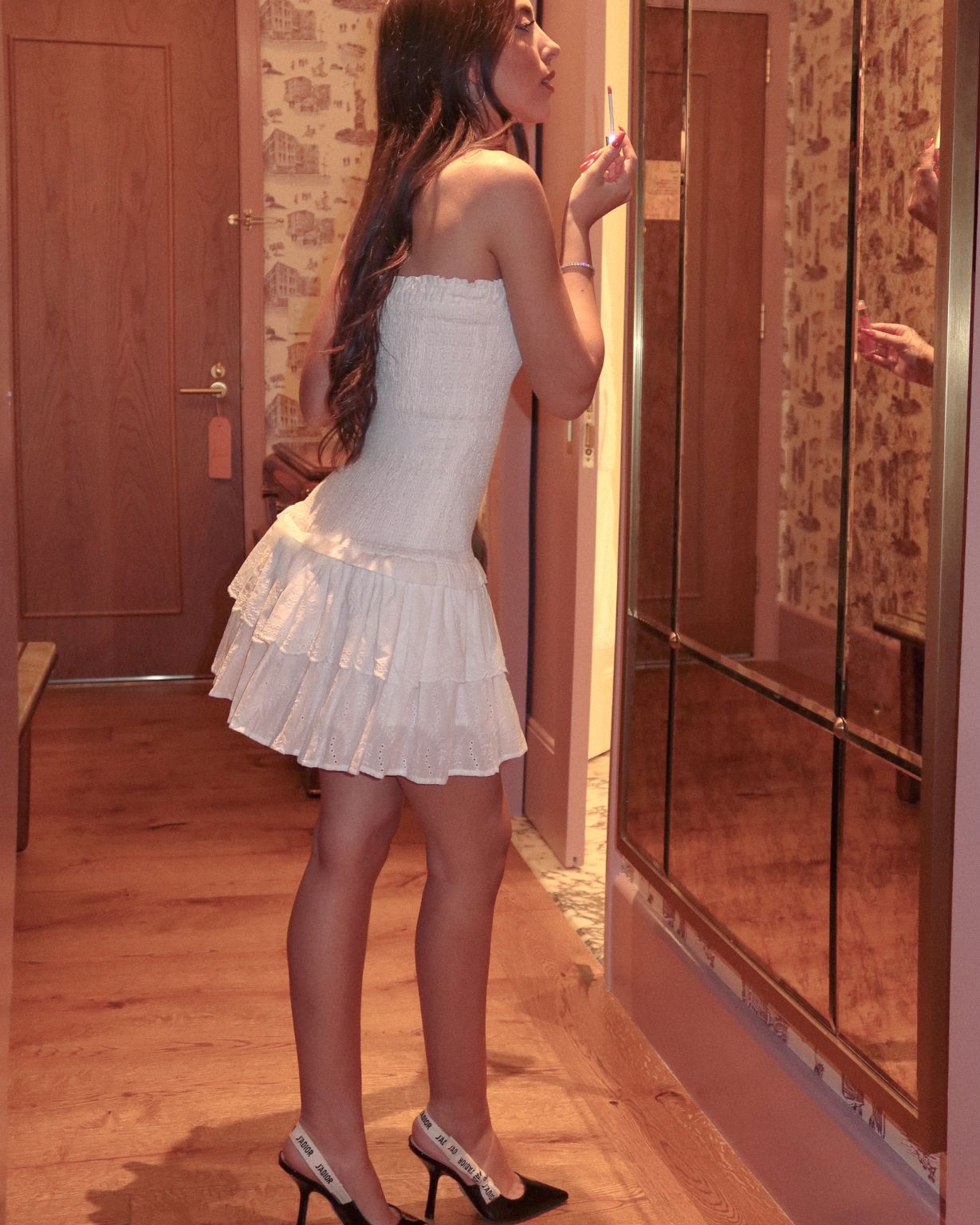 Darling Low Mini Dress image 7
