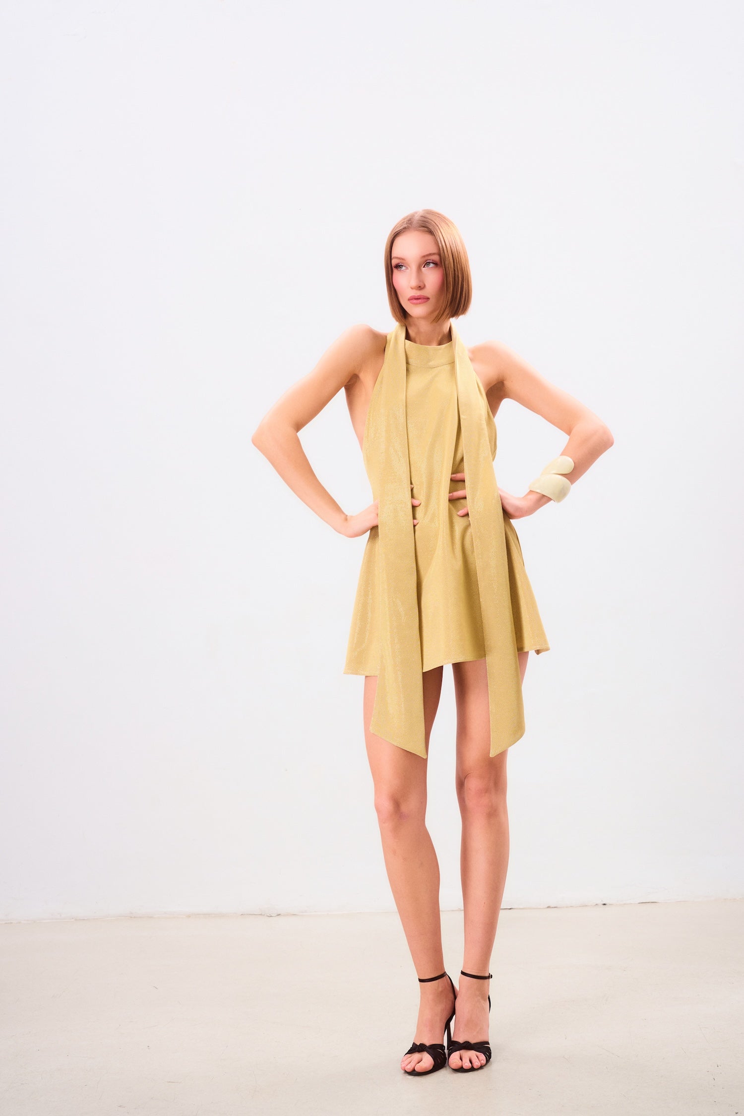 Golden Skyshine Mini Dress - ALIVE New York City