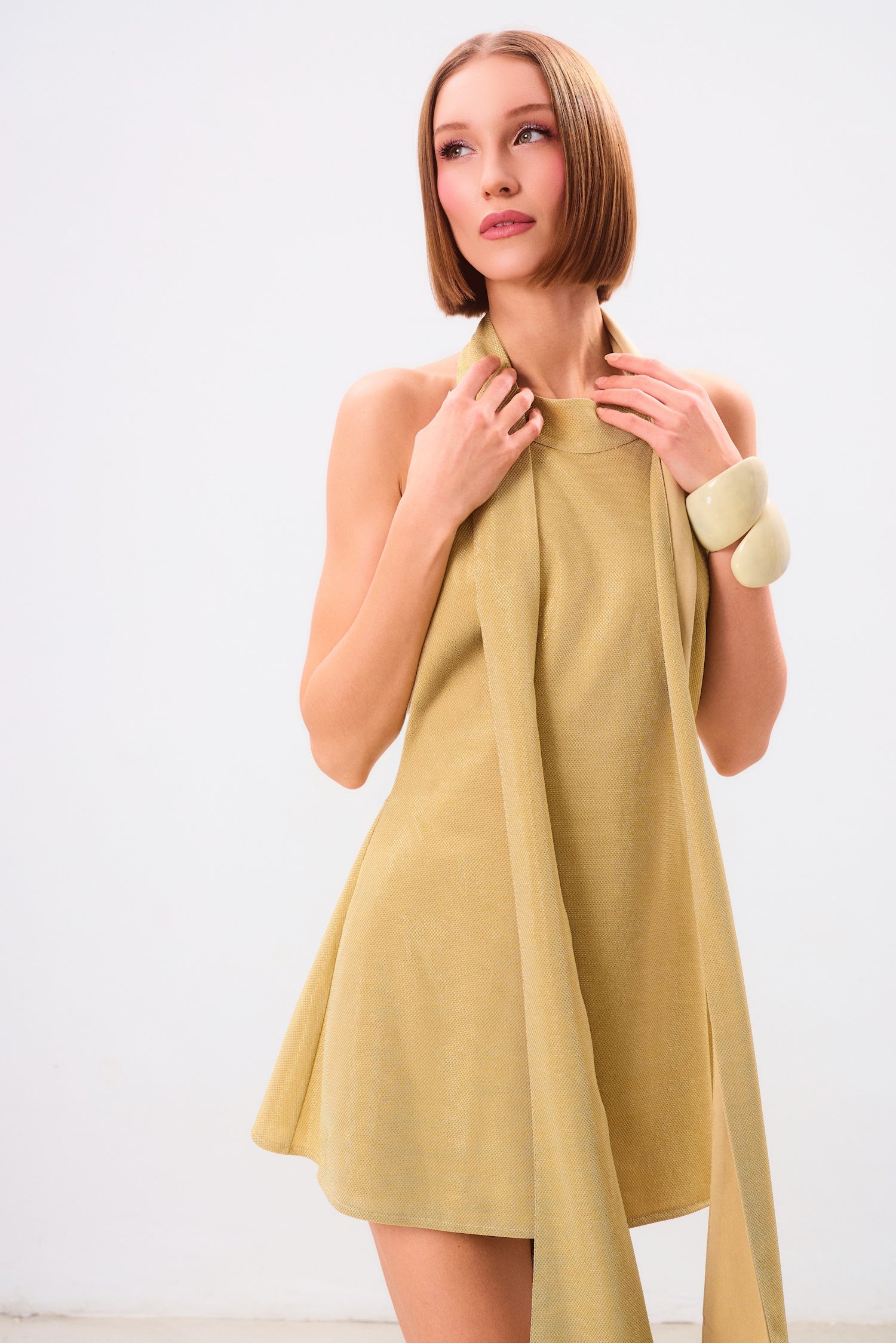 Golden Skyshine Mini Dress - ALIVE New York City