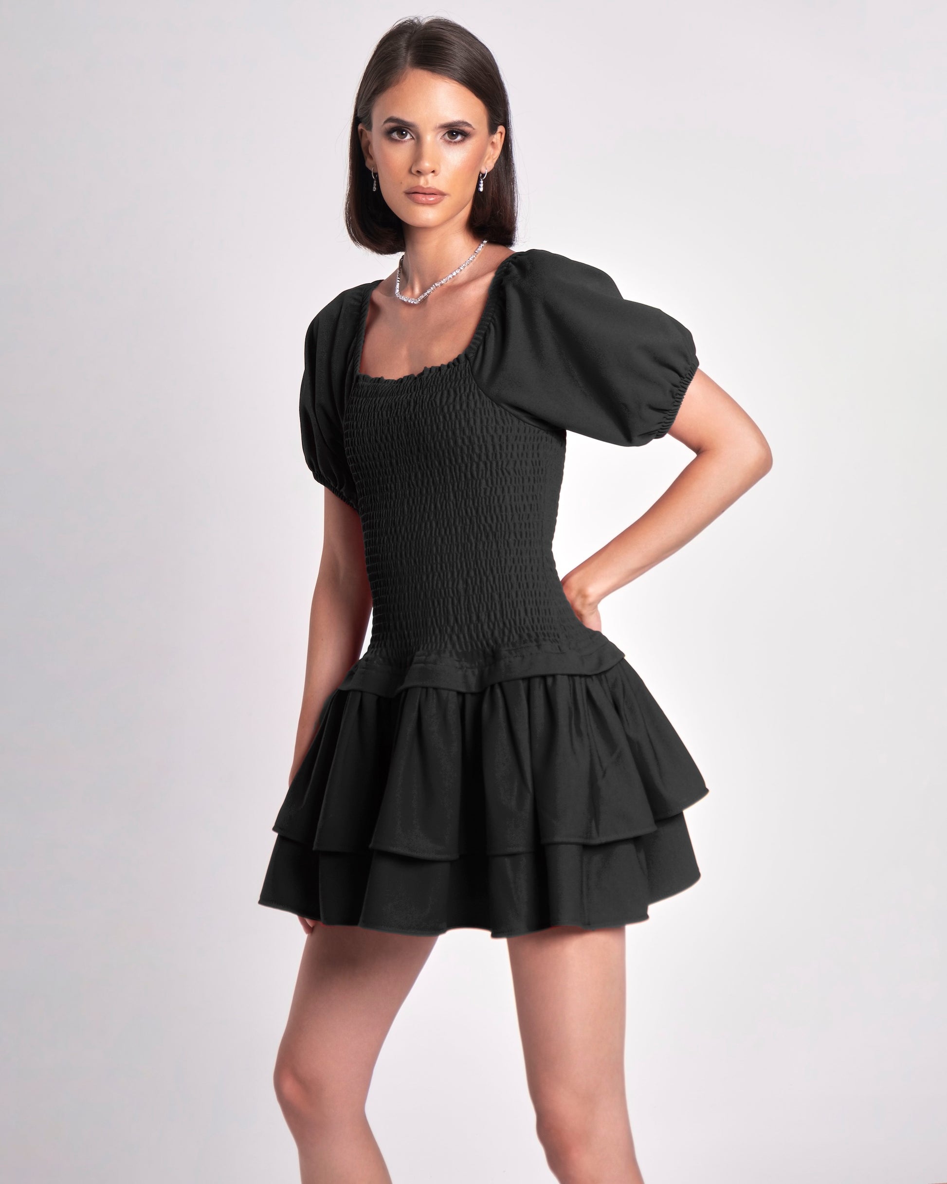 Lady in Black Mini Dress - ALIVE New York City