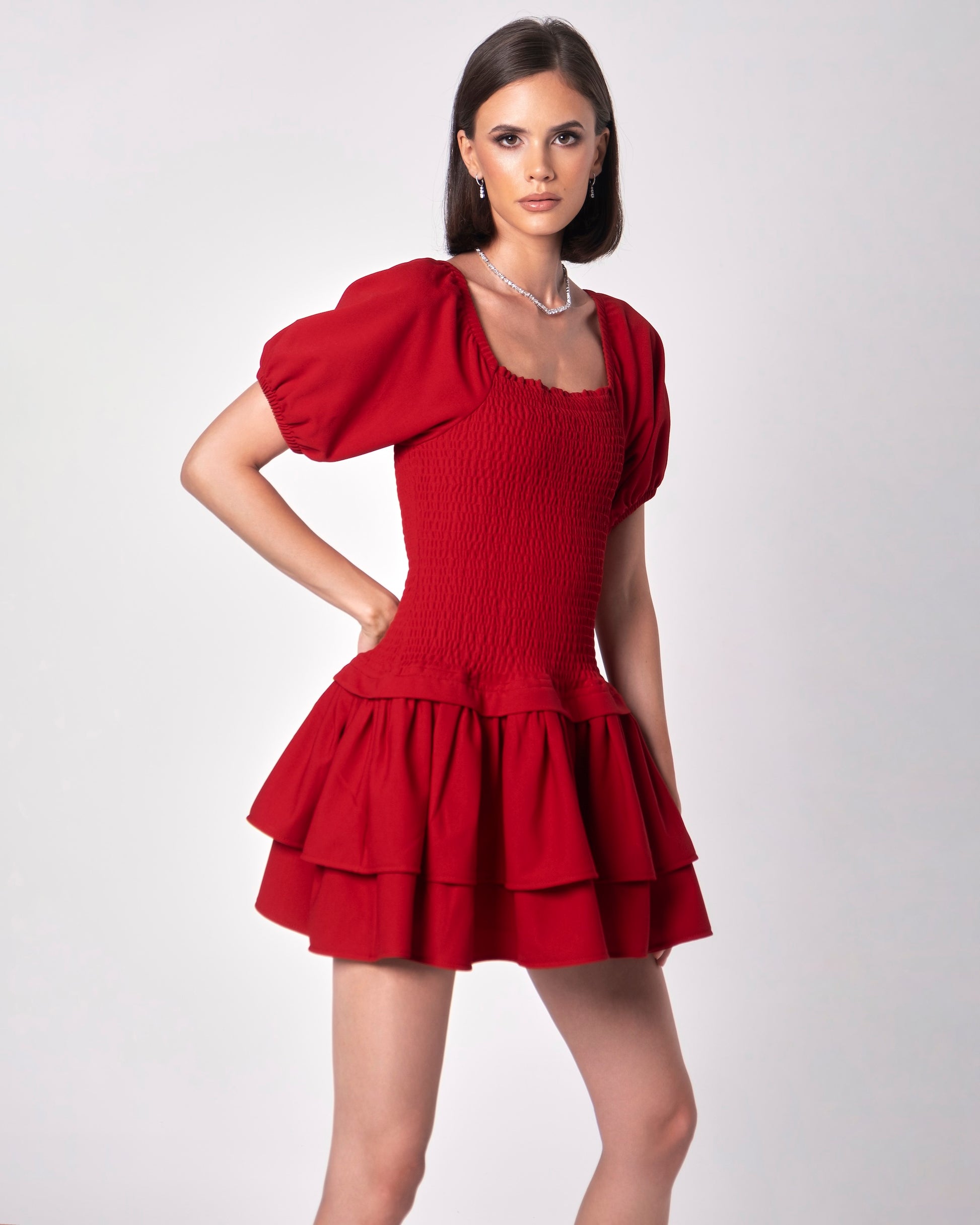 Lady in Red Mini Dress - ALIVE New York City