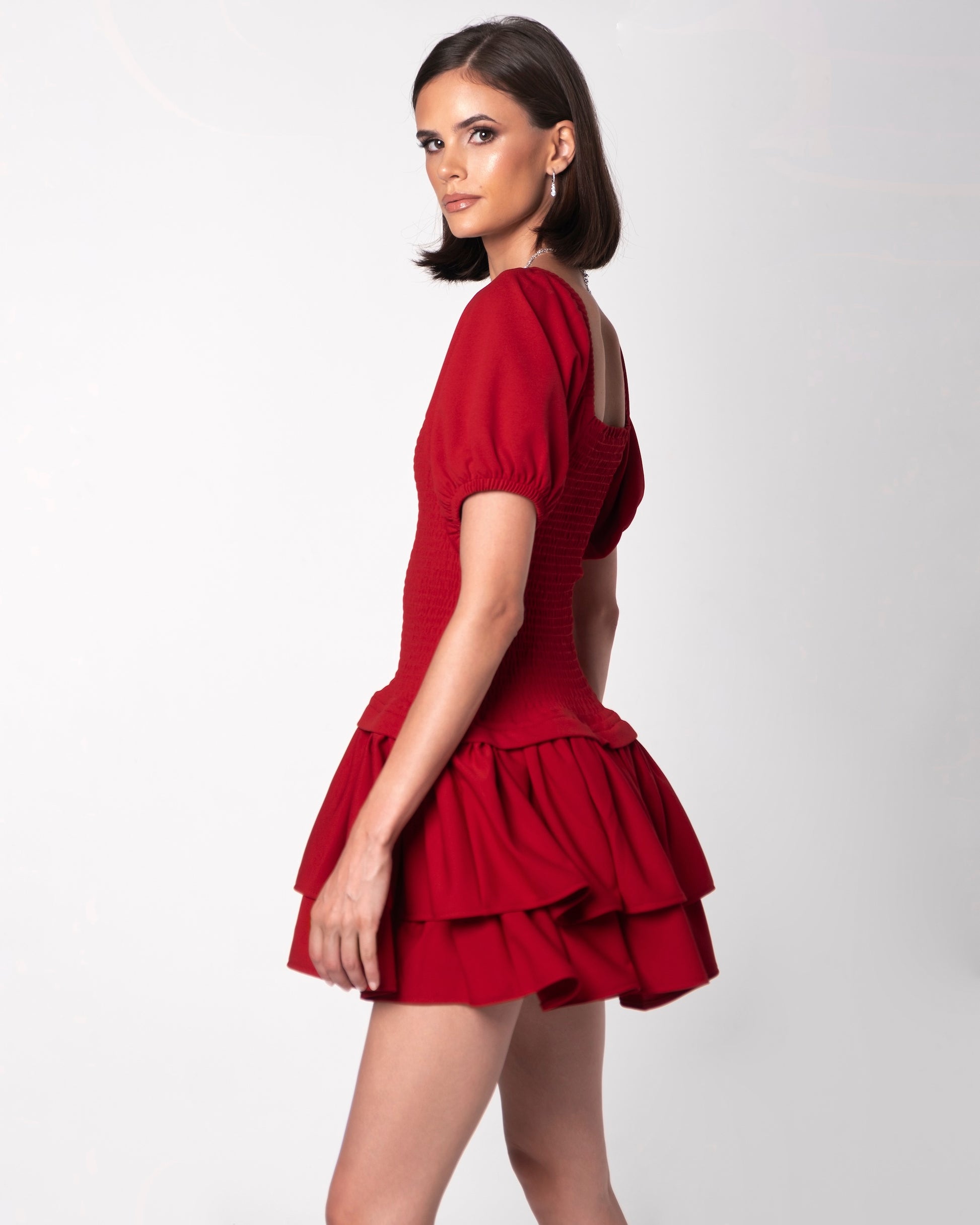 Lady in Red Mini Dress - ALIVE New York City
