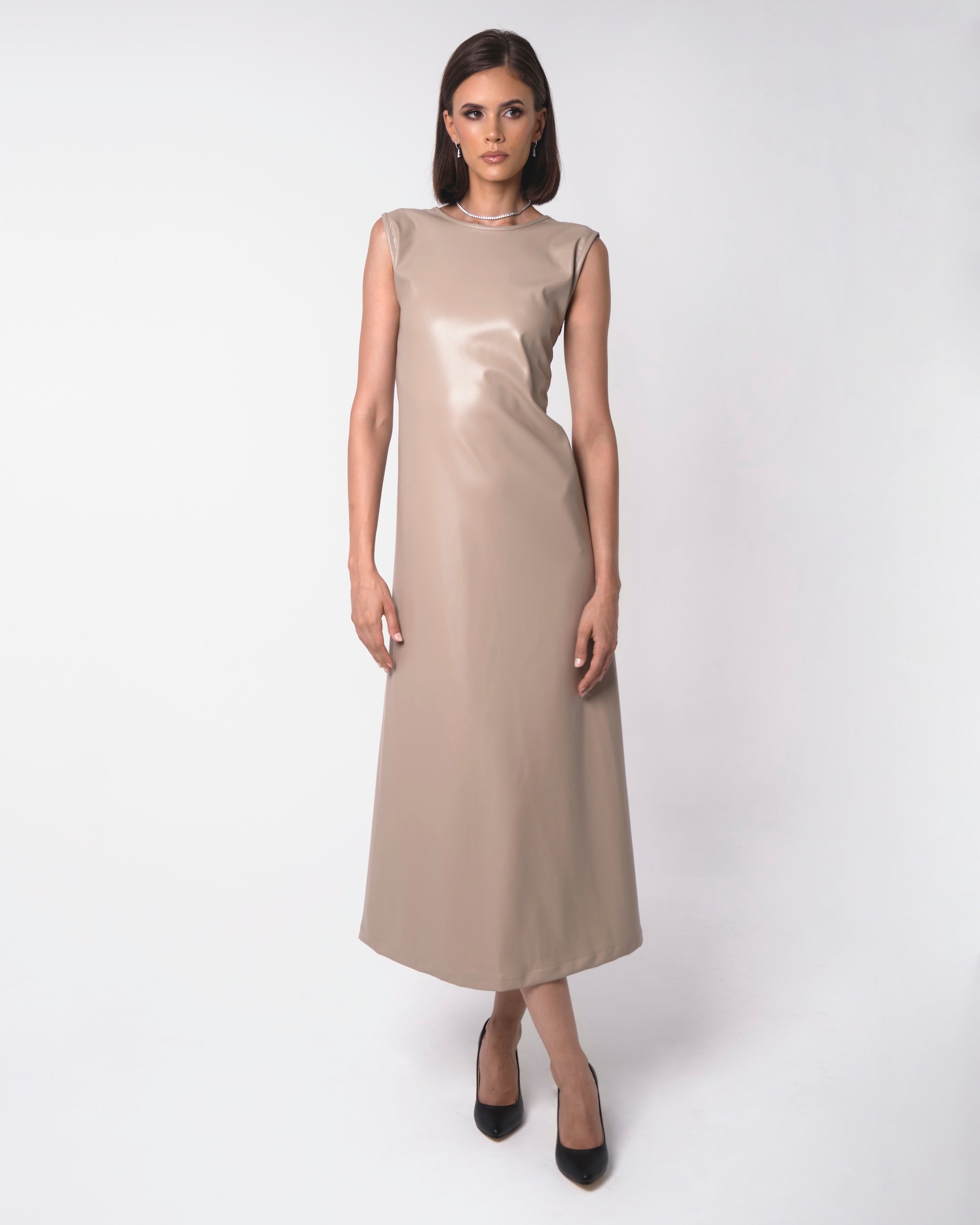Leather Muse Midi Dress - ALIVE New York City