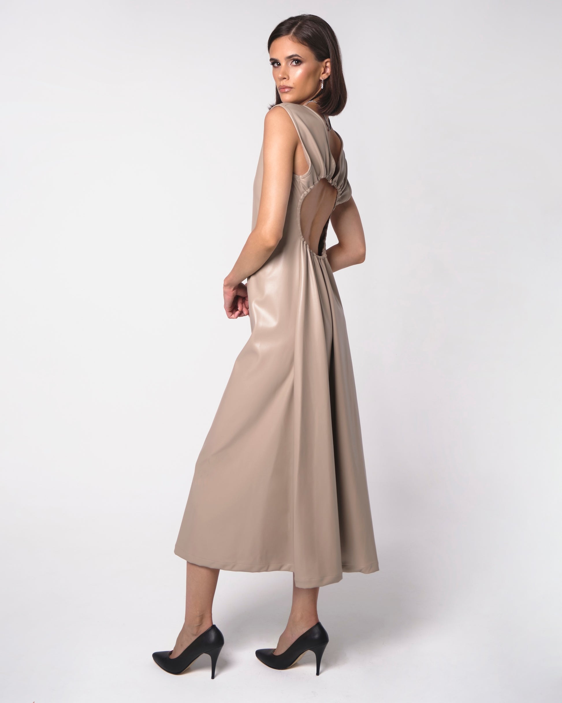 Leather Muse Midi Dress - ALIVE New York City