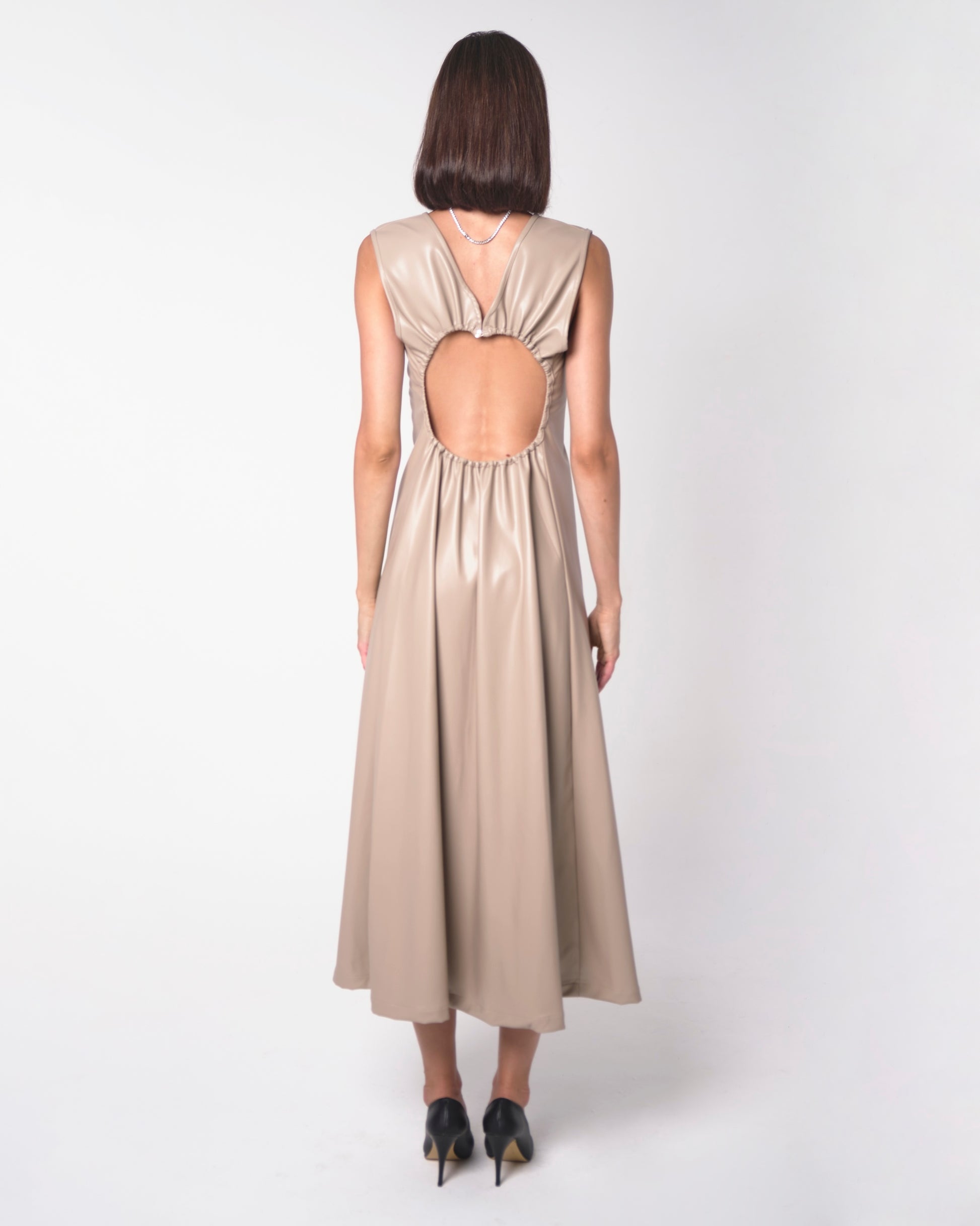 Leather Muse Midi Dress - ALIVE New York City