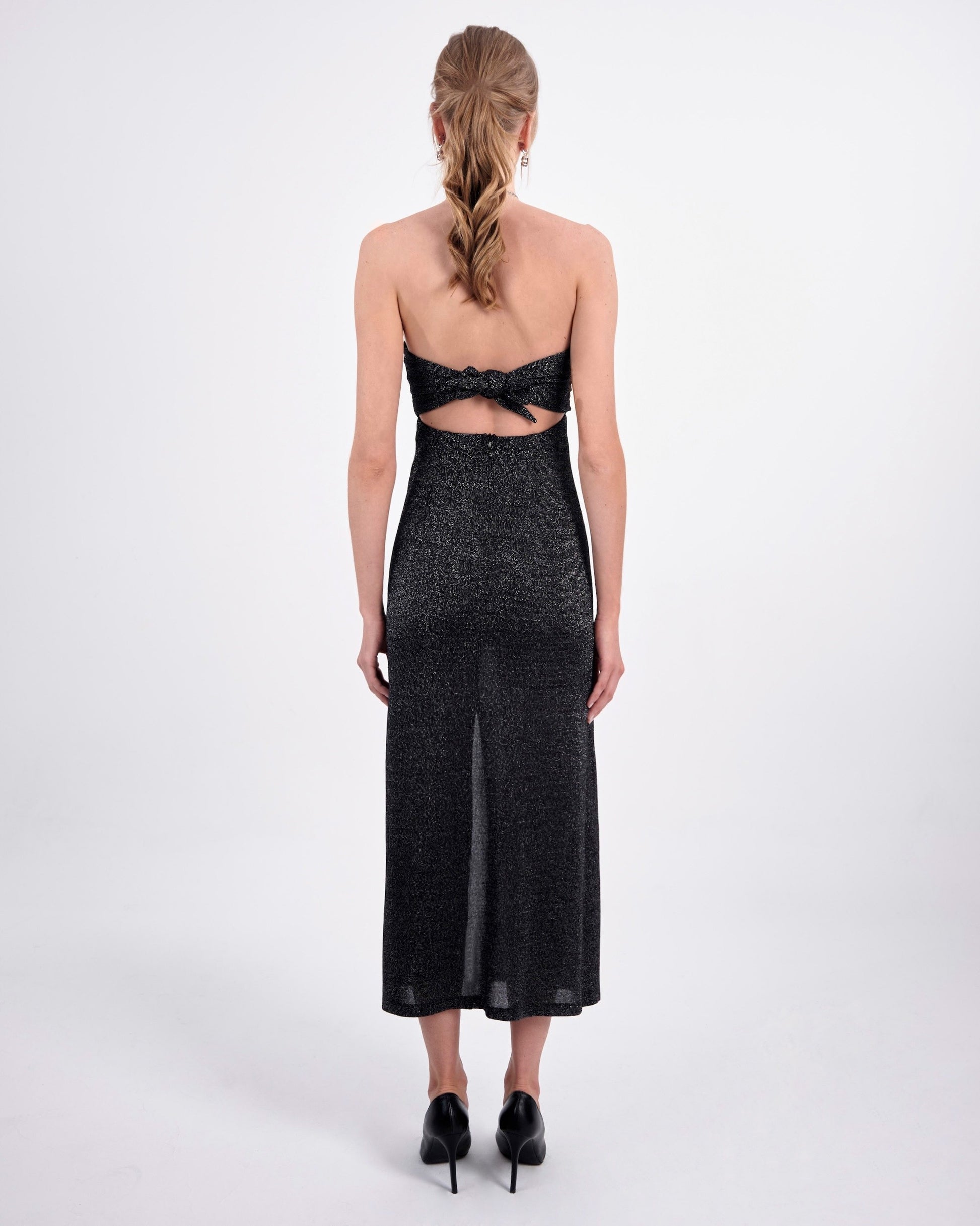 Midnight Shimmer Slit Dress image 4