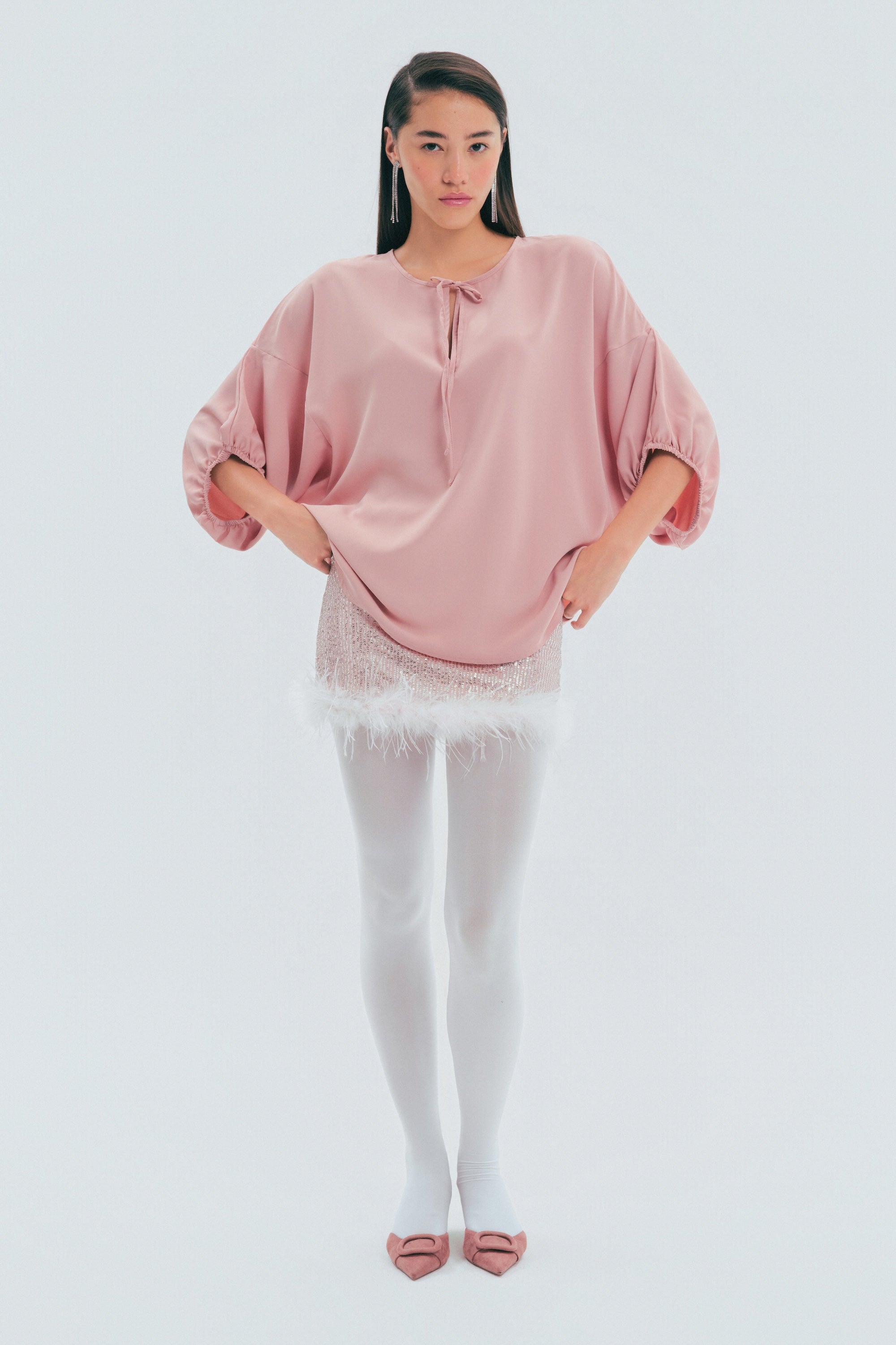 Pink Bow Boheme Top - ALIVE New York City