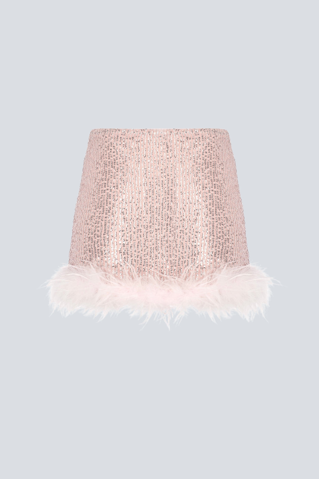 Euphoria Feather Mini Skirt