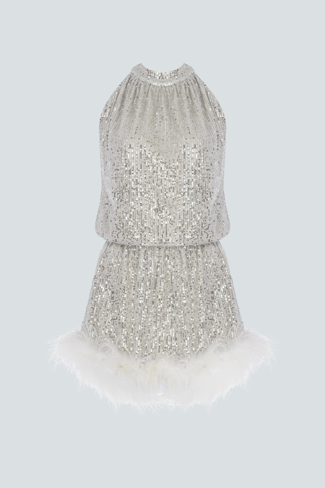Aura Feather Mini Dress